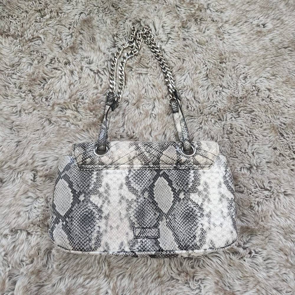 Circus NY by Sam Edelman Quilted Snakeskin Chain Handle Handbag - Picture 3 of 9